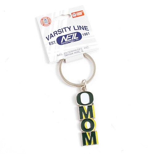 Classic Oregon O, Mom, 2", Metal, Keytag